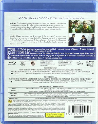Pack: Invictus + Mystic River [Blu-ray]