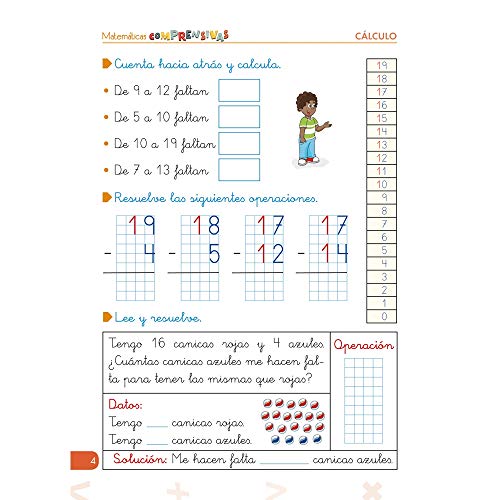 Pack Matemáticas Comprensivas 1º PRIMARIA: Cuadernos Repaso CÁLCULO | EDITORIAL GEU (Niños de 5 a 7 años)