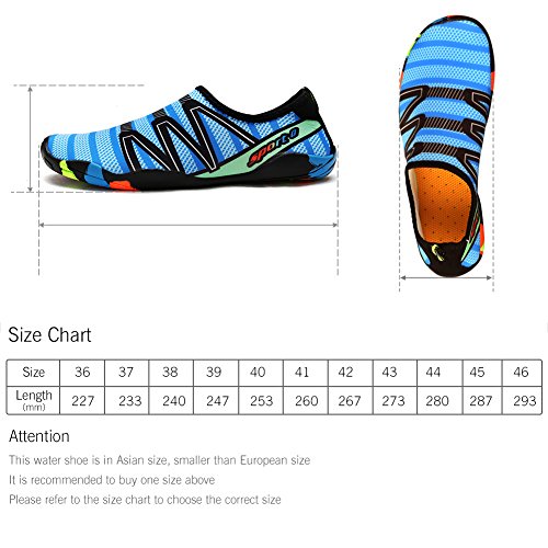 Padgene Zapatillas de Agua de Material Sintético Unisex Adulto Nuevos Zpatos de Ntación/Pies Atideslizantes Beach Zapatos/de Bceo Ocio Outdoor