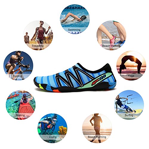 Padgene Zapatillas de Agua de Material Sintético Unisex Adulto Nuevos Zpatos de Ntación/Pies Atideslizantes Beach Zapatos/de Bceo Ocio Outdoor