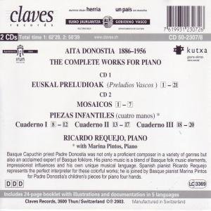 Padre Donostia: Integral para piano