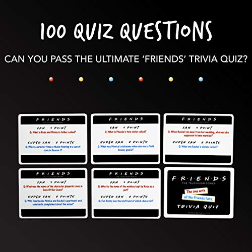 Paladone Friends TV Show Trivia Quiz Juego con 100 Preguntas
