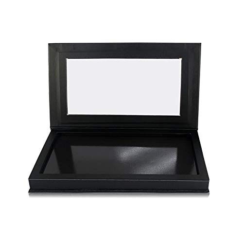 Paleta de sombra de ojos vacía de doble cara negra magnética grande paleta de maquillaje relleno 36* 1.4 pulgadas cacerolas