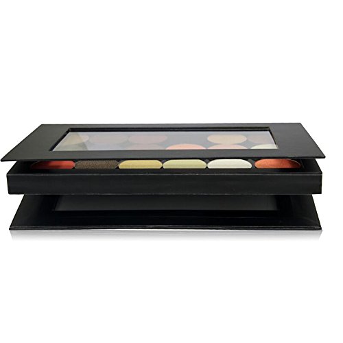 Paleta de sombra de ojos vacía de doble cara negra magnética grande paleta de maquillaje relleno 36* 1.4 pulgadas cacerolas