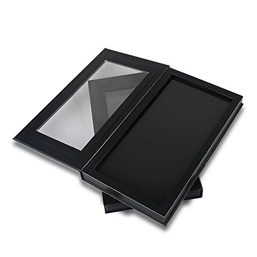 Paleta de sombra de ojos vacía de doble cara negra magnética grande paleta de maquillaje relleno 36* 1.4 pulgadas cacerolas