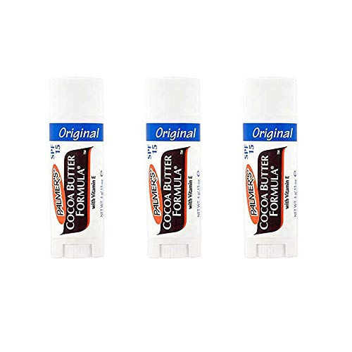 Palmer's Original Bálsamo labial fórmula de manteca de cacao con SPF15 (3 x 4 g).