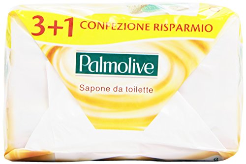 Palmolive – Jabón de Toilette, Carezza delicado con leche de almendra – 360 g 4 piezas