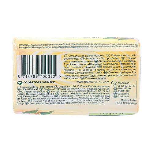 Palmolive – Pan de jabón – Naturals Delicate Care leche de almendra – 90 g