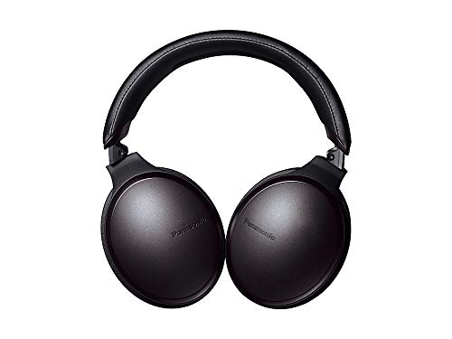 Panasonic RP-HD605NE-K - Auriculares Bluetooth Premium (Noise-Cancelling, Sonido Hi-Fi, Compatible Siri, Carga rápida, Manos Libres, 20h reproducción, Compatible con Cable, con Funda de Viaje) Negro