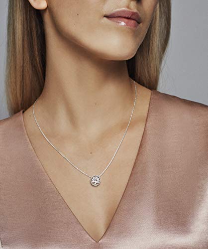 Pandora 397780CZ-45 Collar con Colgante para Mujer, Plata