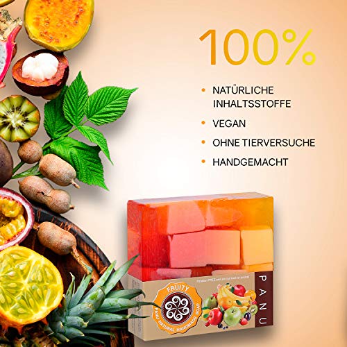 Panu Jabon Natural - Fruity Champu Solido - jabones para regalar (2x 110g)