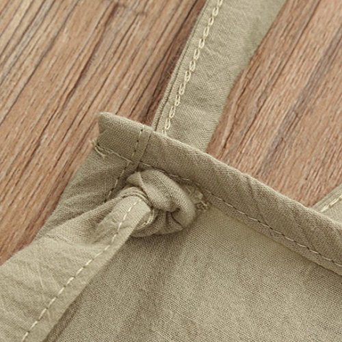 PAOLIAN Monos Ropa para Unisex bebé niñas Tirantes de Pantalones Corta Verano 2018 Sólido Peleles para bebés niños niñas de 12 Meses 18 Meses 24 Meses 3 años (100, Caqui)