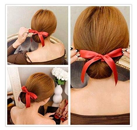 Paquete de 3 cintas mágicas francesas para hacer moños estilo donut, para peinar, accesorios para mujeres y niñas