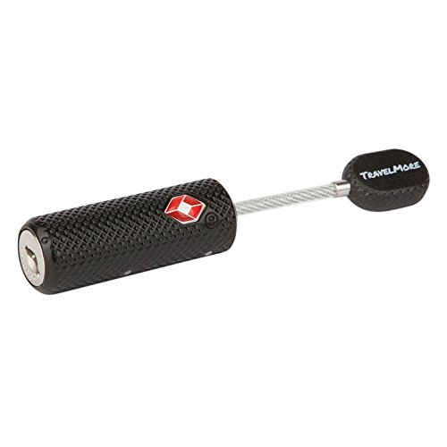 Paquete De 4 Candados para Equipaje De Llave Aprobado por La TSA – Candado De Mini-Llave Ultra Seguro Y Flexible – Material De Aleación De Zinc (Negro)