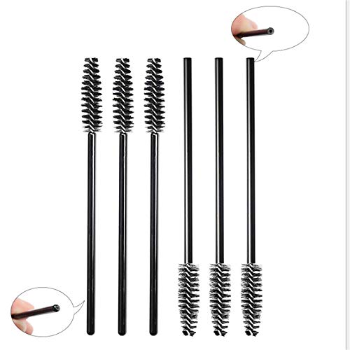 Paquete de 50 cepillos desechables de pestañas, cepillo de cejas, varitas de rímel aplicador de cejas cepillo de ojos cosmético cepillo de maquillaje herramienta