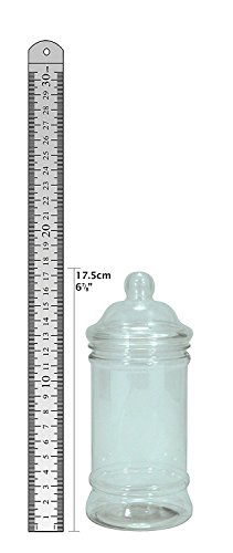 Paquete de fiesta Sweet Shop de Britten & James®. 10 frascos de plástico cristalino con tapas de rosca estilo victoriano. Ideal para mesas de boda, fiestas, cumpleaños. 100 bolsas gratis.