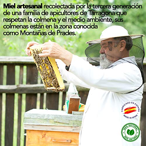 Paquete x 6 - Miel de Mil Flores - 500 gr x Botella. Miel natural, no pasteurizada ni calentada. Miel pura producida en España. Miel cruda con aroma floral y exquisito sabor.