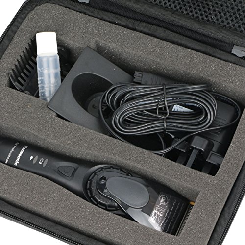 para Panasonic ER-GP80-K - Cortapelos profesional inalámbrico EVA Duro Viaje Estuche Bolso Funda por Khanka