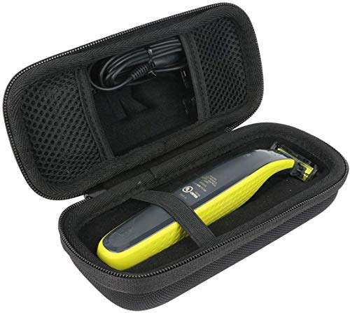 para Philips OneBlade QP2530/30 20 Hybrid Recortador shaver Duro Viaje Estuche Bolso Funda by Khanka