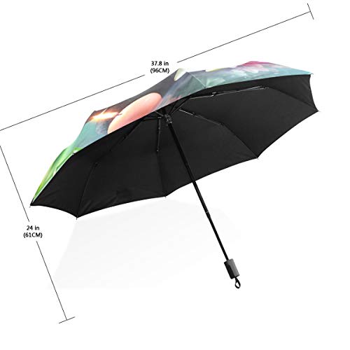 Paraguas Terapia alternativa natural con masaje de piedra 3 pliegues Ligero Anti-UV