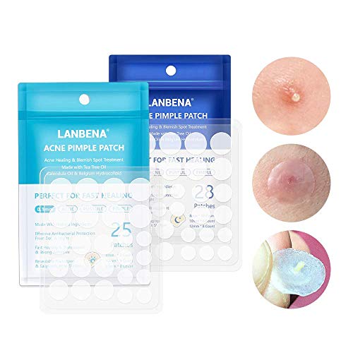 Parche de espinilla de acné pegatinas de acné invisibles tratamiento de - Pack: uso diario
