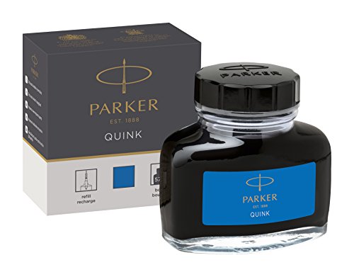Parker Quink Bote de tinta 57ml azul real lavable - Envase de 1