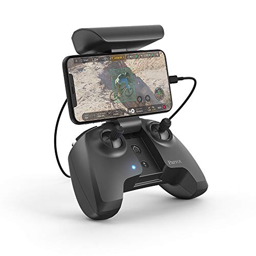 Parrot Anafi - Dron cuadricóptero (4K HDR, 21 Mpx, slow-motion y hyperlapse, 15 m/s, 25 minutos de vuelo, gimbal 180º) + Mando + Estuche de transporte + SD Card 16 GB + 8 Palas de hélice, color gris