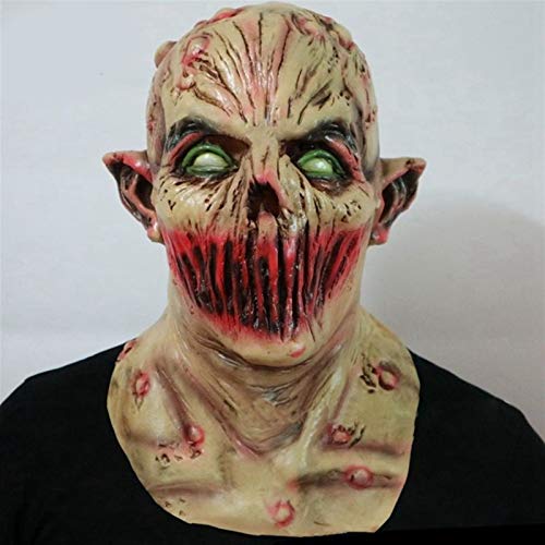 Partido del traje de Halloween de miedo máscara de látex del horror Scary Monster adulto del partido del zombi del horror de la mascarilla cabeza completa del vampiro Cosplay Máscara de la mascarada P