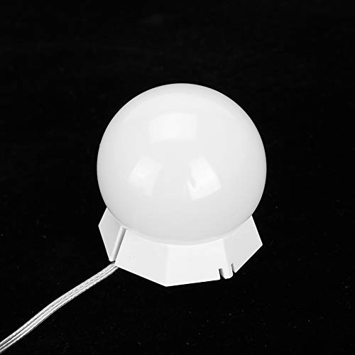 Pasamer Luces De Espejo De Maquillaje, 10 Bombillas Vanity Led Luces De Espejo De Maquillaje Bombilla Regulable Tonos CáLidos Y FríOs Ajustables Cadena De Luz