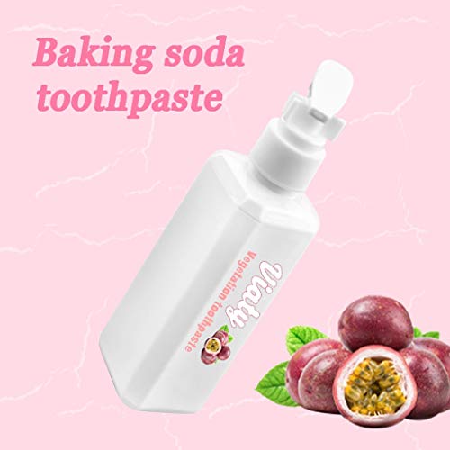 Pasión de la fruta de la pasión que blanquea la pasta de dientes, pasta de dientes que blanquea natural, blanqueamiento profundo, pasta de dientes fresca anti-gingival (50ml)