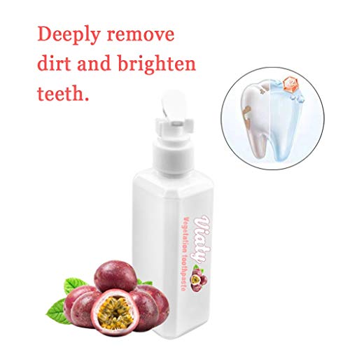 Pasión de la fruta de la pasión que blanquea la pasta de dientes, pasta de dientes que blanquea natural, blanqueamiento profundo, pasta de dientes fresca anti-gingival (50ml)