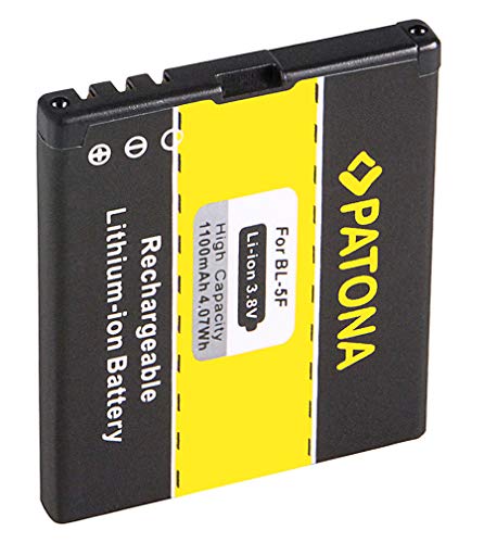 PATONA Batería BL-5F para Nokia 6210 Navigator 6210S 6710 Navigator 6290 E65 N93i N95 N96 X5-00