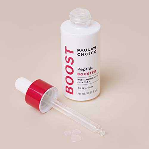 Paula's Choice Serum Booster Péptidos - Suero Antiedad Facial Reduce Arrugas - para Pieles Sensibles - con Aminoácidos - Todos Tipos de Piel - 20 ml