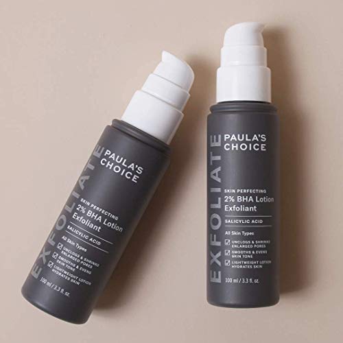 Paula's Choice Skin Perfecting 2% BHA Loción Exfoliante - Peeling Facial Reduce Puntos Negros, Poros y Acne - con Ácido Salicílico & Alantoina - Todos Tipos de Piel - 100 ml
