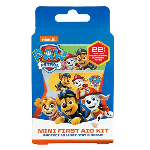 Paw Patrol Mini Kit De Primeros Auxilios Para Niños, Incluye Tiritas y Toallitas (x22)