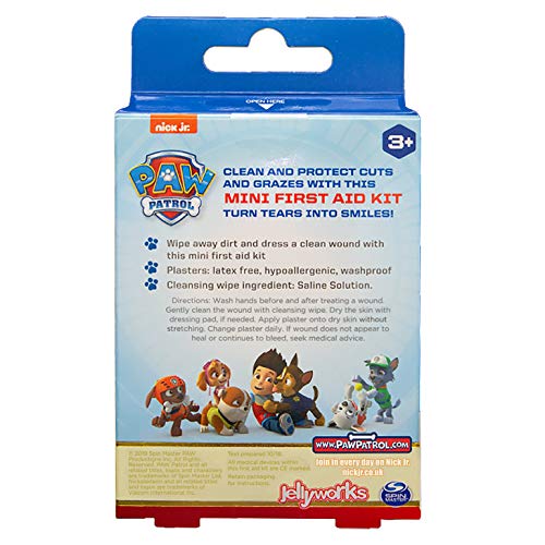Paw Patrol Mini Kit De Primeros Auxilios Para Niños, Incluye Tiritas y Toallitas (x22)