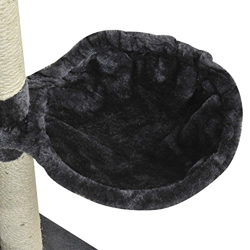 Pawhut Rascador Gato Altura 2 Metros 200x60x60cm Arbol Poste Arañar Centro Juegos Gatos