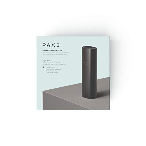 PAX 3 Vaporizador Portátil Premium, Hierba Seca, 10 Años de Garantía, Kit Básico, Onyx