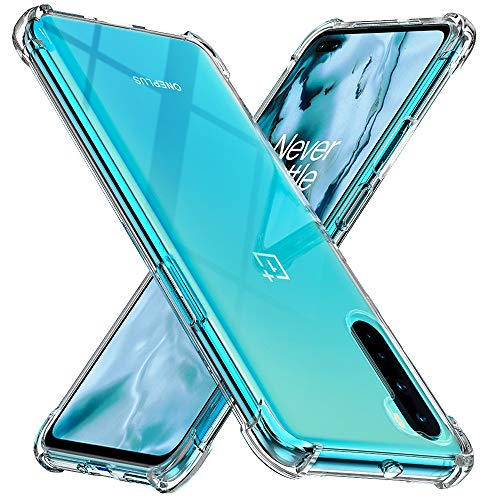 Peakally Funda OnePlus Nord Carcasa, OnePlus Nord Funda Silicona TPU Suave Ultrafino Smartphone Case [Anti-Caida y Resistente a arañazos] - Transparente