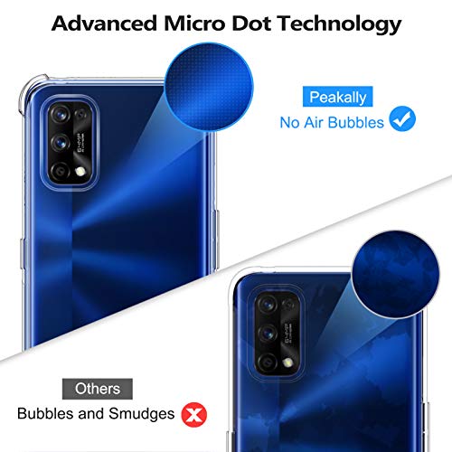 Peakally Funda Realme 7 Pro Carcasa, Realme 7 Pro Funda Silicona TPU Suave Ultrafino Smartphone Case [Anti-Caida y Resistente a arañazos] - Transparente