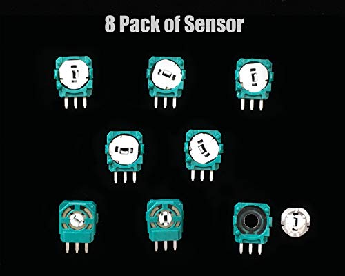 PeakLead 8PCs Sensor de Potenciómetro de Repuesto Trimmer para PS3, PS4, Xbox One, Switch Pro Controllers, Mando Inalámbrico Trim Pot Resistors Piezas de Repuesto para el Joystick Analógico
