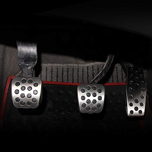 Pedal de Coche Pedal de Aluminio del Coche de Gas Pedales/Fit for Chevrolet/Ajuste for Cruze Trax/for Opel/Ajuste for Insignias/Fit for el sedán (Color : Silver)