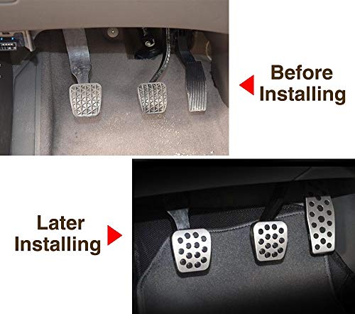 Pedal de Coche Pedal de Aluminio del Coche de Gas Pedales/Fit for Chevrolet/Ajuste for Cruze Trax/for Opel/Ajuste for Insignias/Fit for el sedán (Color : Silver)