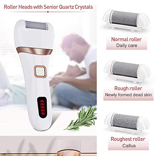 Pedicura Eléctrico,YBLNTEK Professional Lima elétrica pies electrica para pies Set de Manicura y Pedicura Para Pies Secos y Húmedos Elimina Fácilmente Callos y Piel