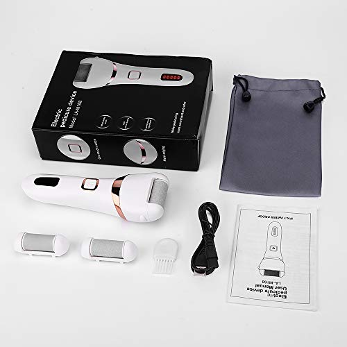 Pedicura Eléctrico,YBLNTEK Professional Lima elétrica pies electrica para pies Set de Manicura y Pedicura Para Pies Secos y Húmedos Elimina Fácilmente Callos y Piel