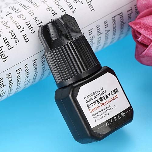 Pegamento profesional para extensión de pestañas: fijación extra fuerte, de larga duración, de secado rápido - Adhesivo de calidad profesional superior, sin formaldehído y sin látex - 7 ml