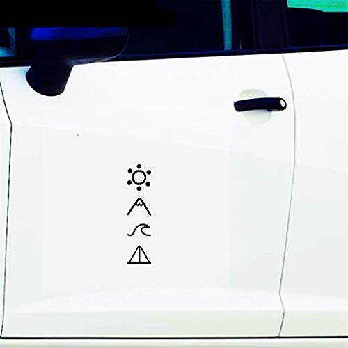 Pegatinas Coche Etiqueta engomada creativa del coche aventura viajes montañas impermeable etiqueta de vinilo para motocicleta nissan renault logan leon, 13 cm * 3 cm