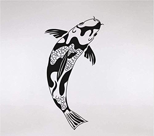 Pegatinas De Pared Peces De Koi Tatuajes De Pared Disponibles Vinilo Decoración Del Hogar Sala De Estar Arte Etiqueta Engomada Impermeable Papel Pintado 66X34Cm