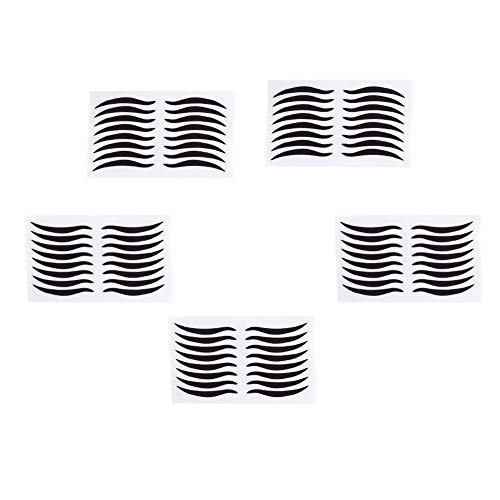 Pegatinas mágicos delineador de ojos falsos, 40 Pairs Eyeliner Adhesivo Invisible Cinta de Doble Párpado Pasta de Fibra Belleza Herramientas de Maquillaje