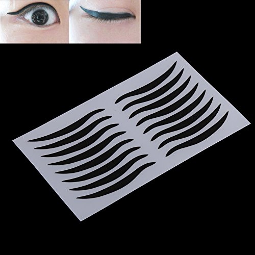 Pegatinas mágicos delineador de ojos falsos, 40 Pairs Eyeliner Adhesivo Invisible Cinta de Doble Párpado Pasta de Fibra Belleza Herramientas de Maquillaje